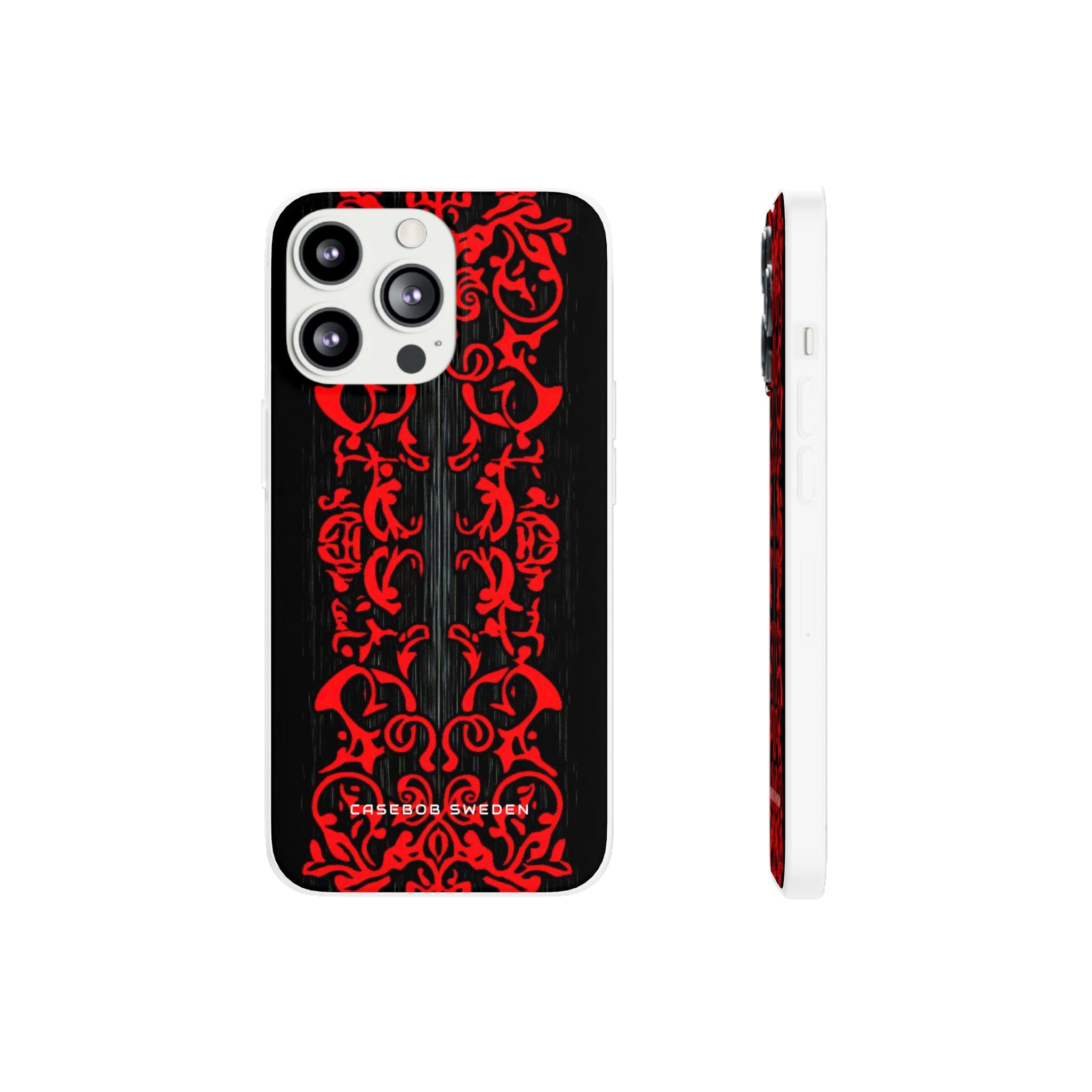 Gothic Crimson Symmetry iPhone 13 - Flexi Phone Case