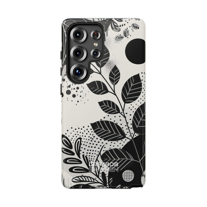 Ritmo di Foglie Monocromo Samsung S25 - Tough
