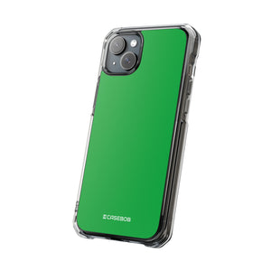 Pantone Green | Handyhülle für iPhone (Clear Impact Case – magnetisch)