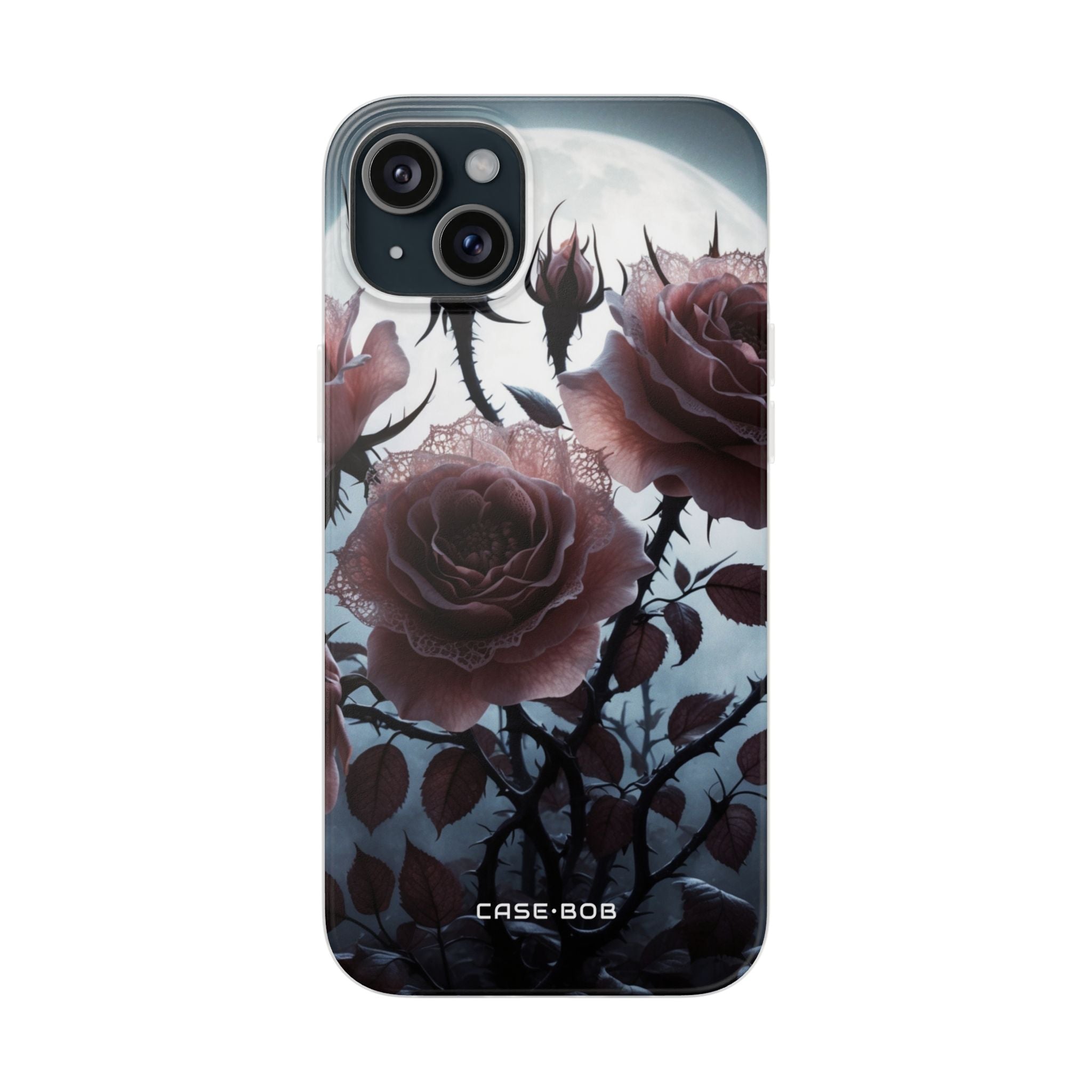 Luminous Rose Thorns iPhone 15 Plus Case - Soft