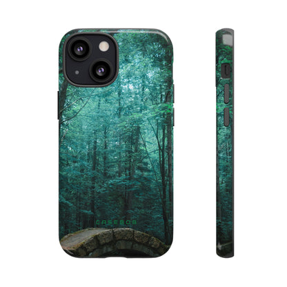 Mystical Forest with Stone Bridge - Protective Phone Case