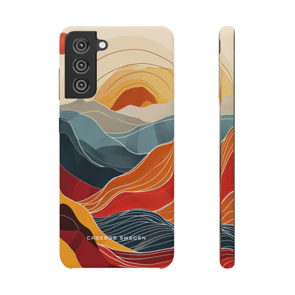 Harmonic Flow of Lines and Color Samsung S21 - Slim Phone Case