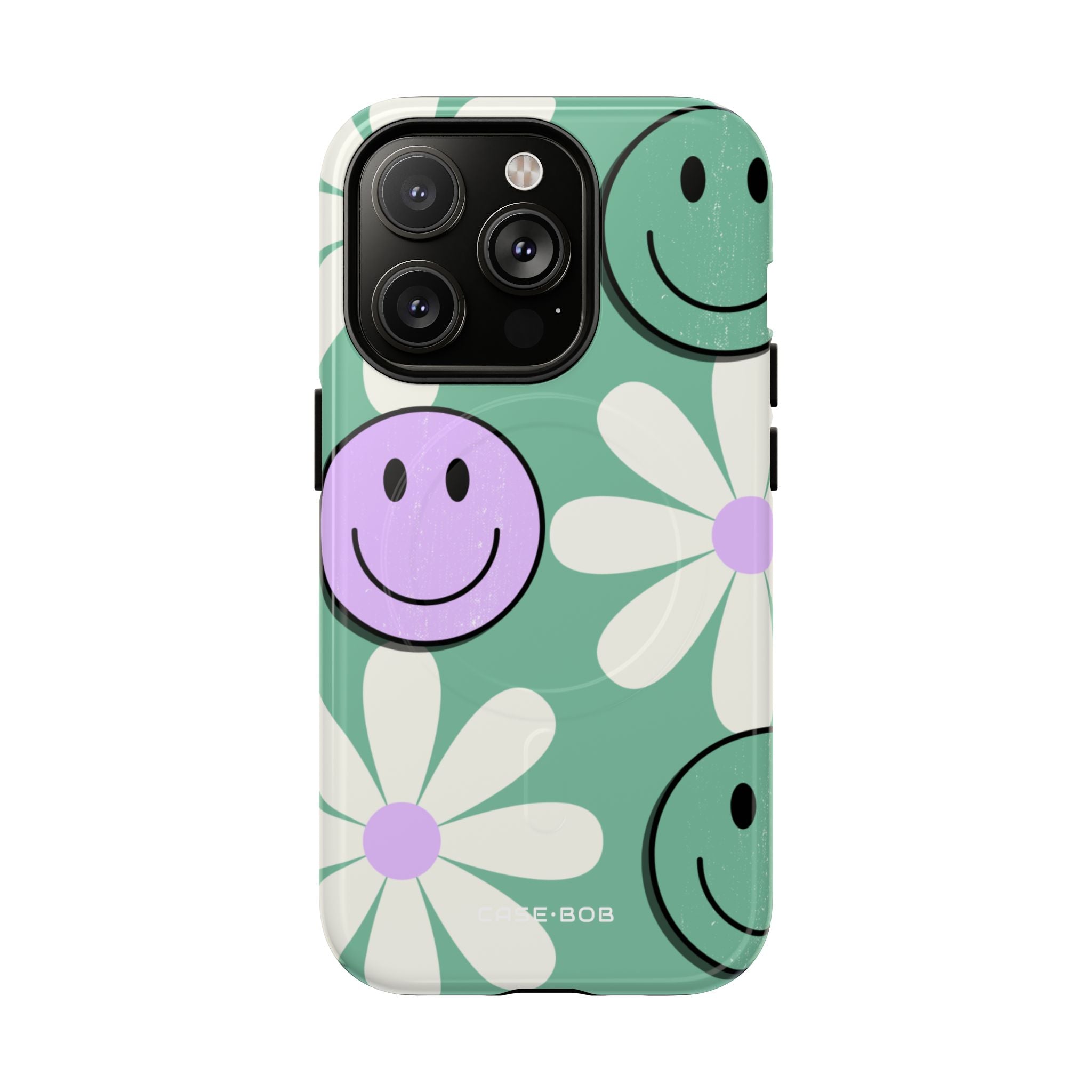 Smiley Daisy Glow iPhone 14 Pro Case - Tough+