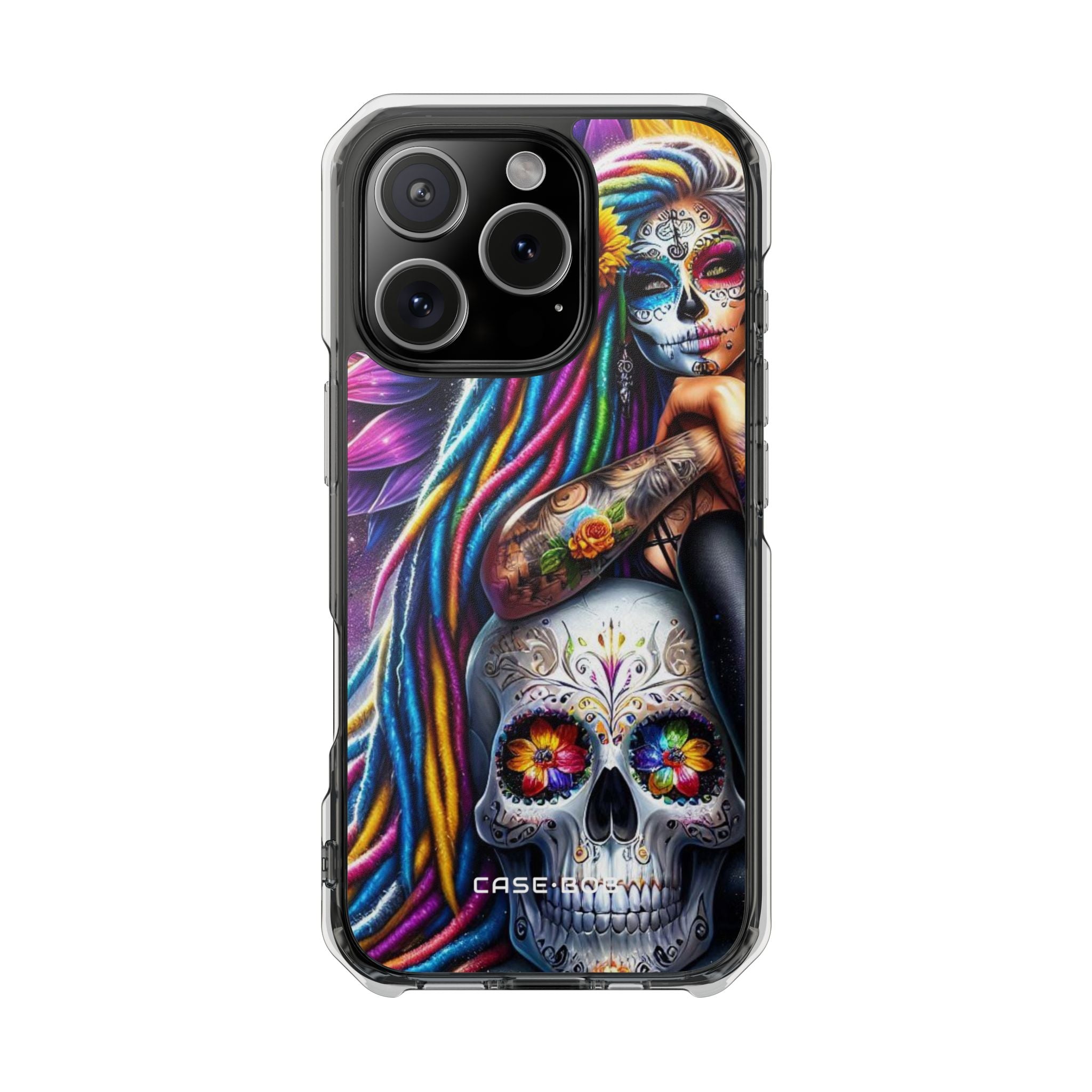 Sunflower Skull Glow iPhone 16 Pro Case - Impact