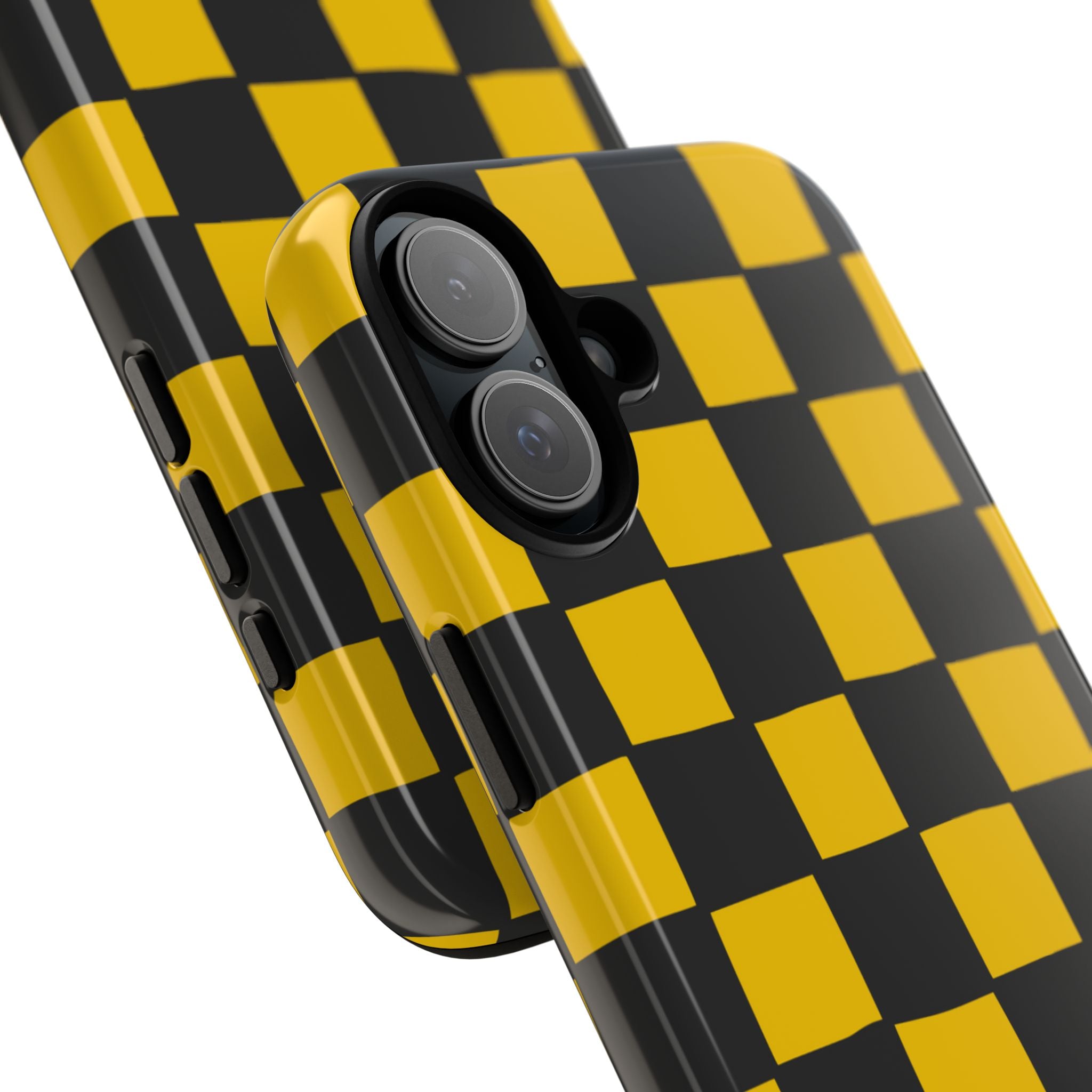 Yellow Squares Dance - iPhone Case