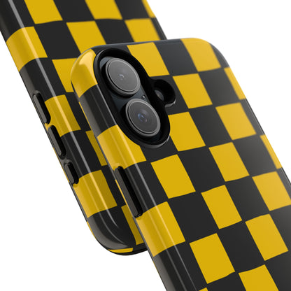 Yellow Squares Dance - iPhone Case