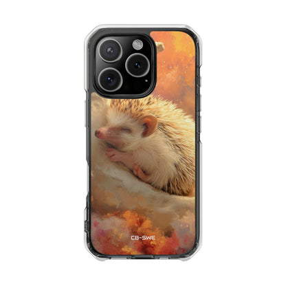 Hedgehog Rests Dreaming iPhone Case - Impact