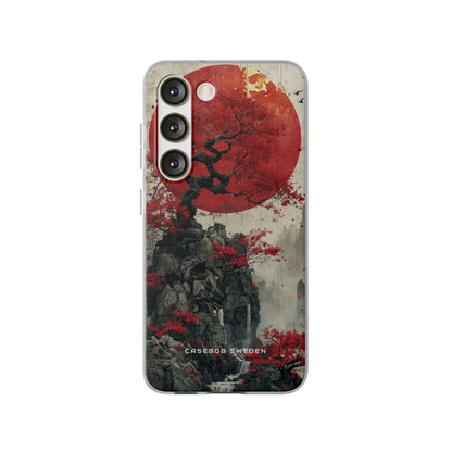 Zen Serenity in Red Harmony Samsung S23 - Flexi Phone Case