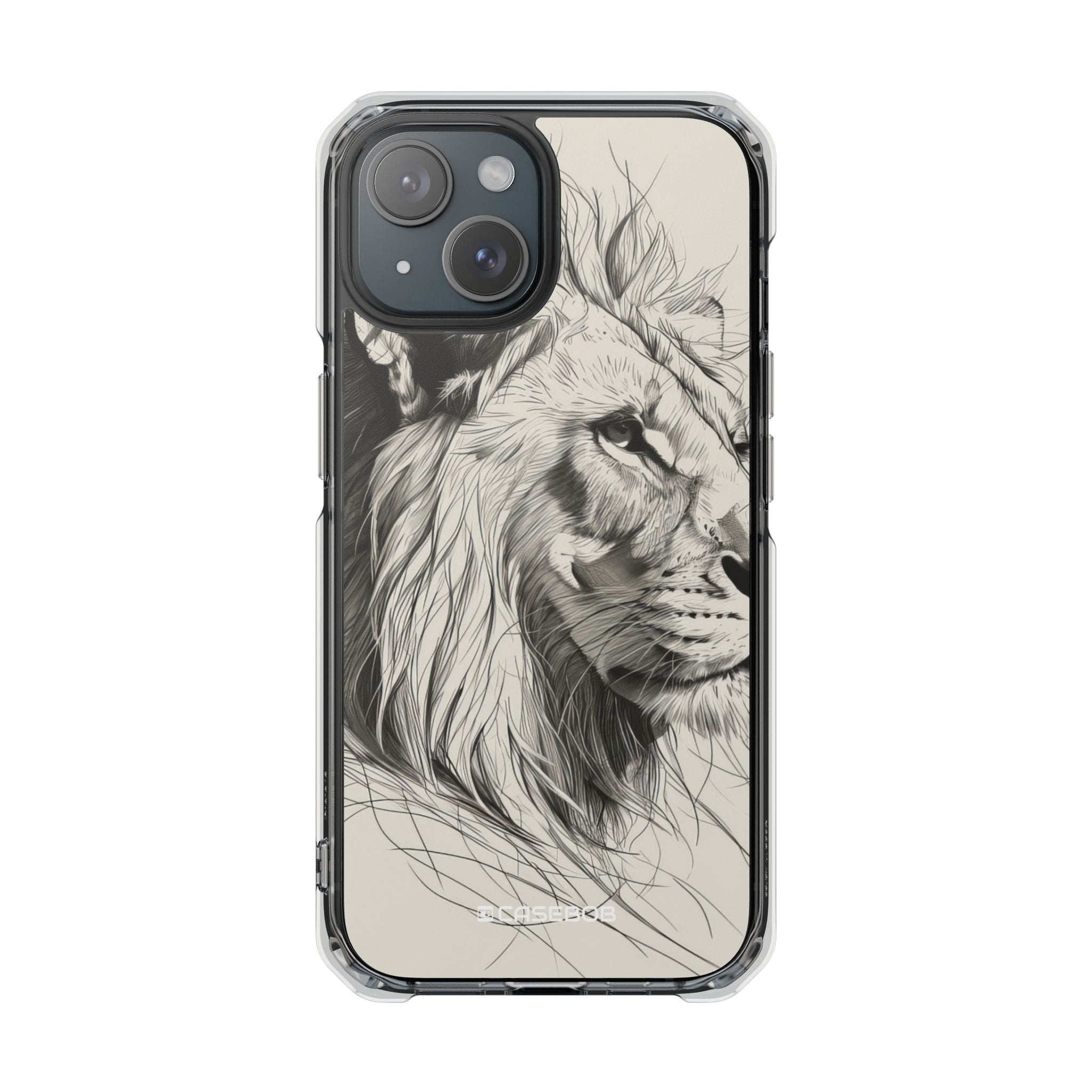 Majestic Linework Lion - Phone Case for iPhone