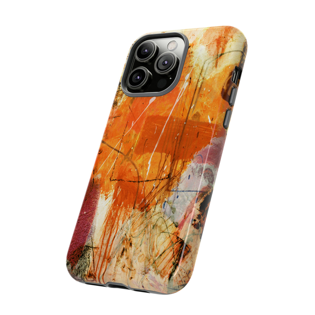 Abstract Orange Art - Protective Phone Case