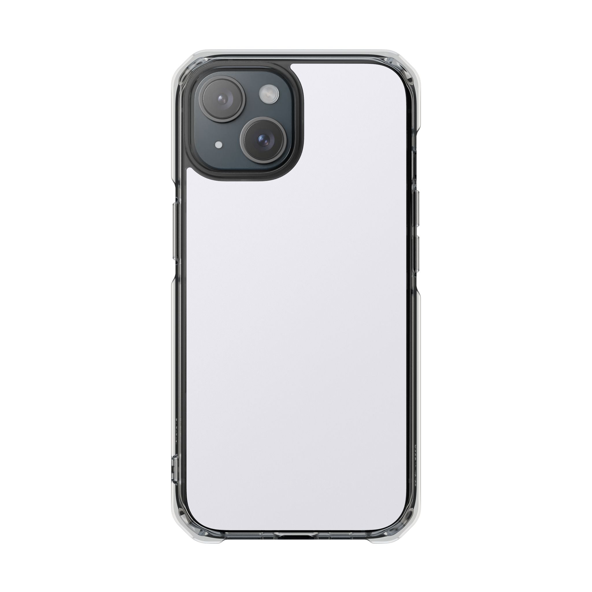 Pearl White - Clear Impact iPhone 15 Phone Case