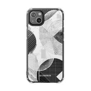 Monochrome Dynamics - Phone Case for iPhone (Clear Impact - Magnetic)