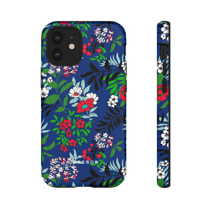 Blue Art Flowerfield - Protective Phone Case