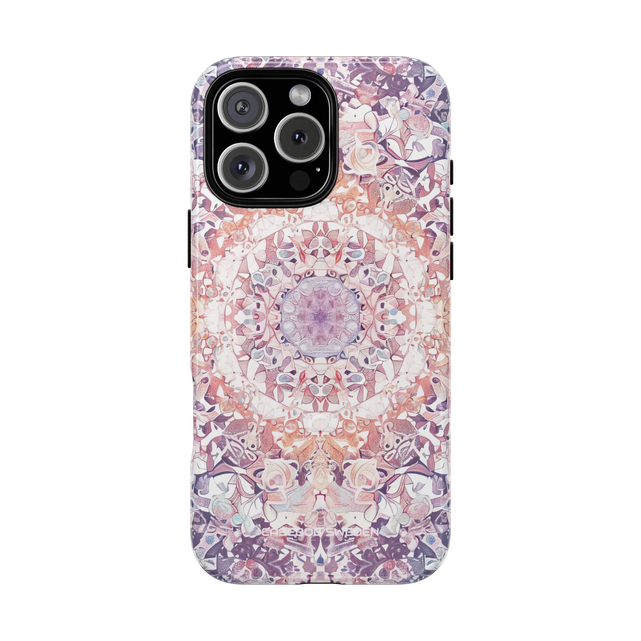 Purple Pink Mandala - Tough + MagSafe® iPhone 16 Phone Case