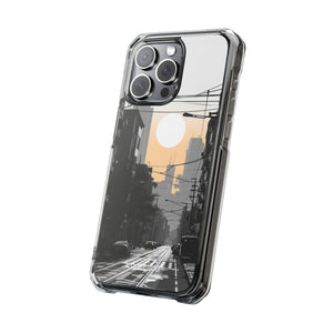 Urban Serenity Glow - Phone Case for iPhone (Clear Impact - Magnetic)