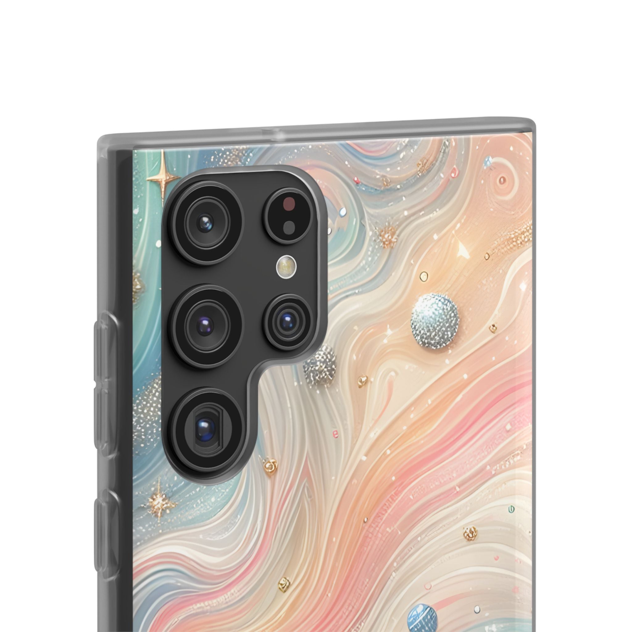 Iridescent Swirls Samsung S22 Ultra Case - Soft