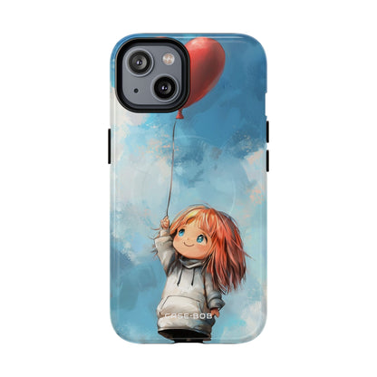 Heart Balloon Whimsy iPhone 14 Case - Tough+
