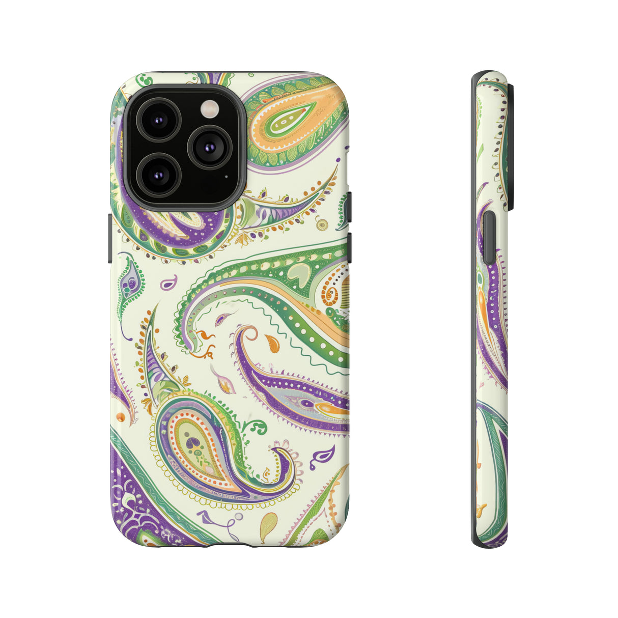 Paisley Pastell Eleganz - Schutzhülle fürs Handy