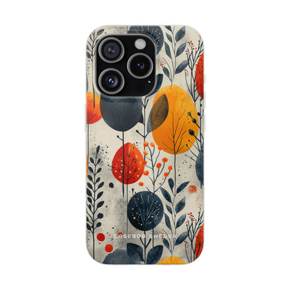 Vibrant Leaf Harmony iPhone 15 - Flexi Phone Case