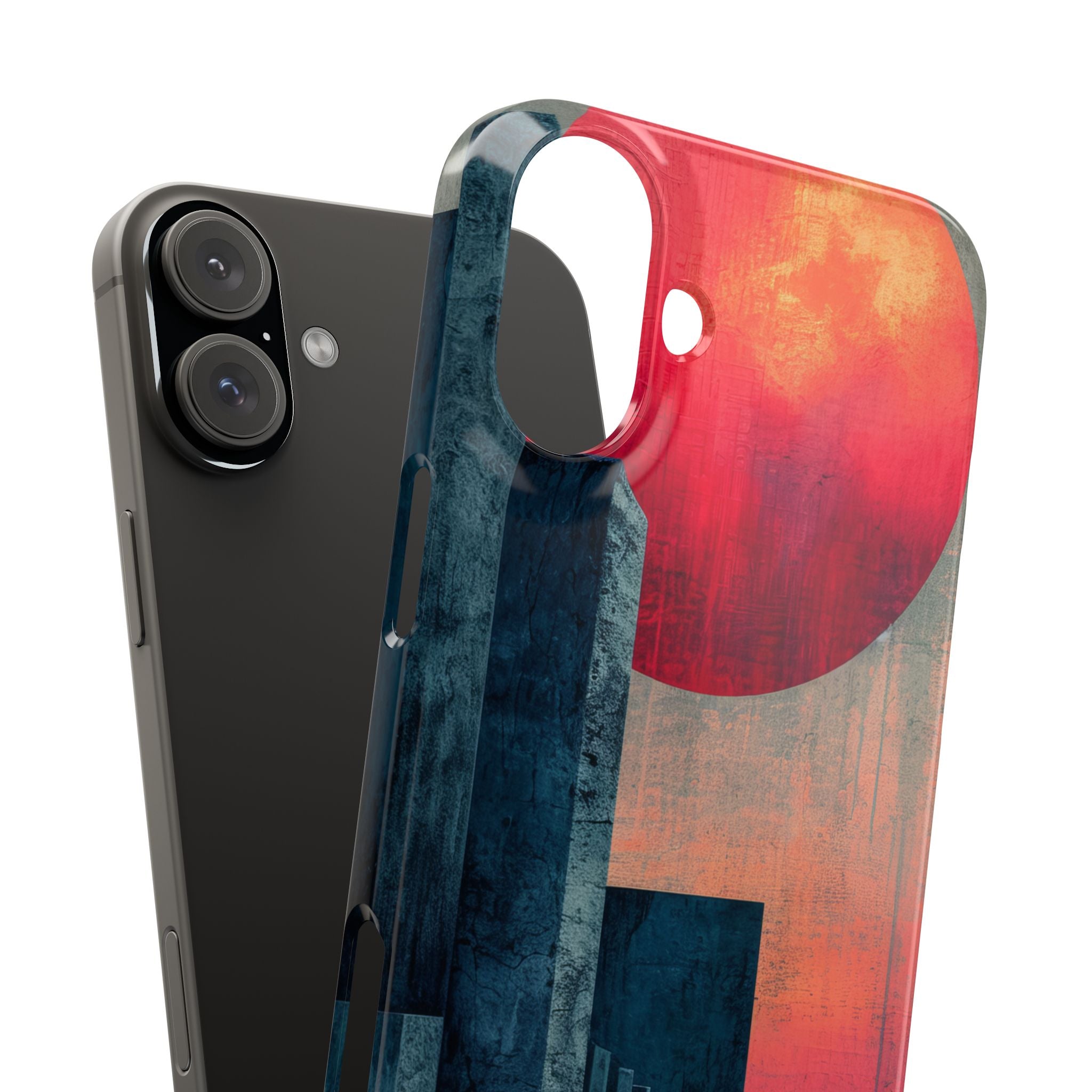 Abstract Geometric Skyline - Slim iPhone 16 Phone Case