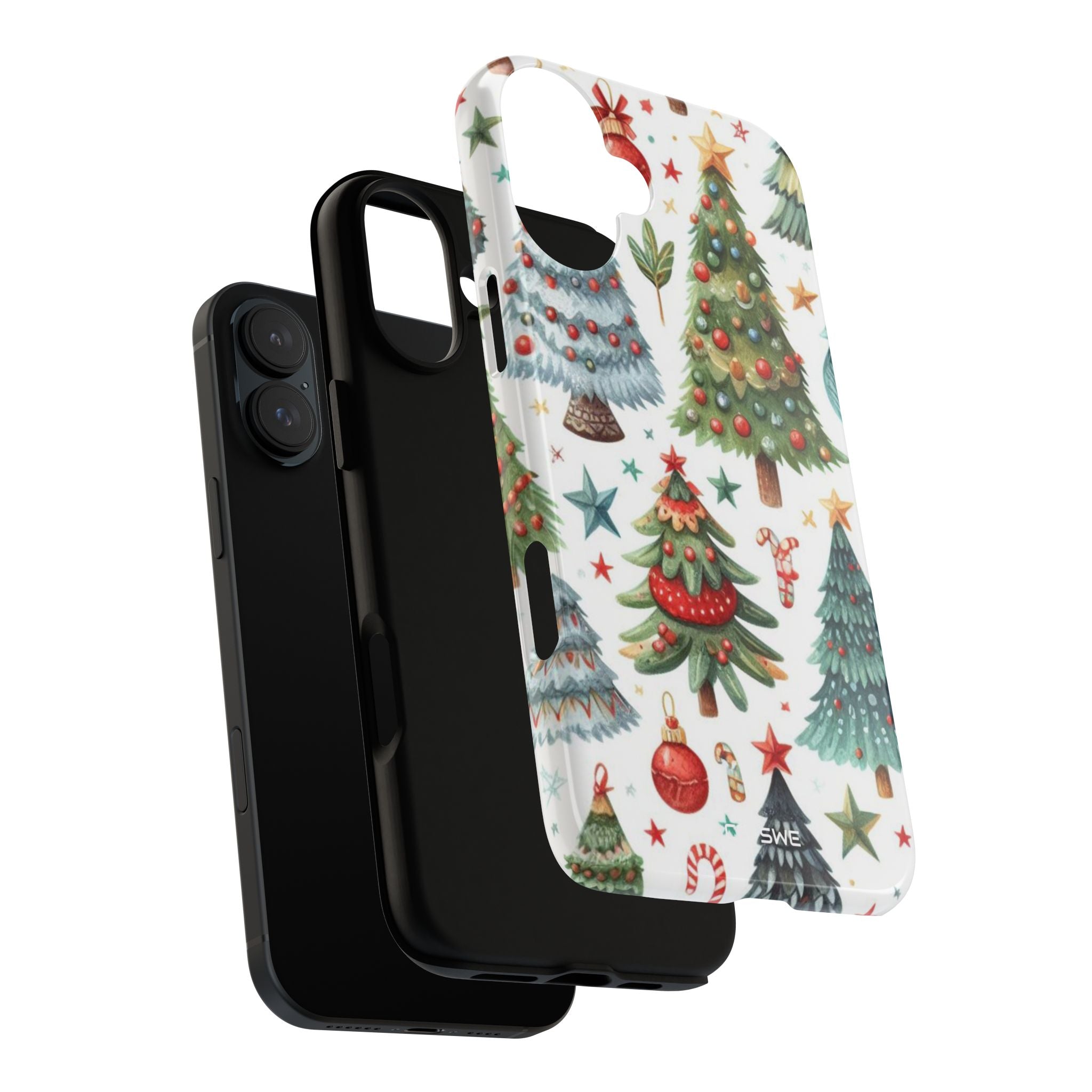 Whimsical Trees Sparkle - iPhone Case