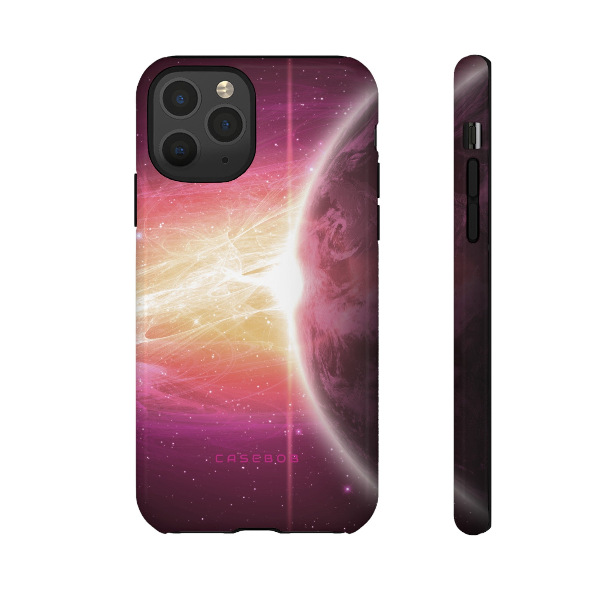 Purple Planets in Space - Protective Phone Case