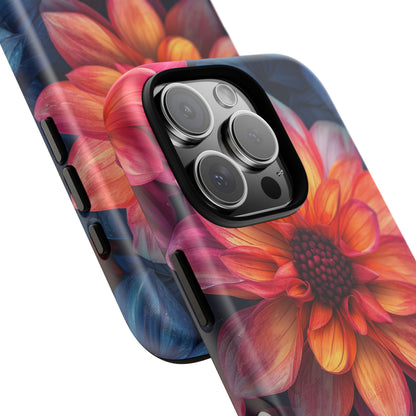 Fiery Bloom Harmony iPhone 16 - Tough Phone Case