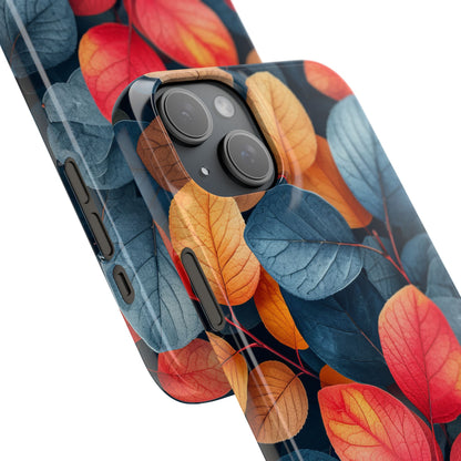 Vibrant Nature Leaves - Slim iPhone 15 Phone Case