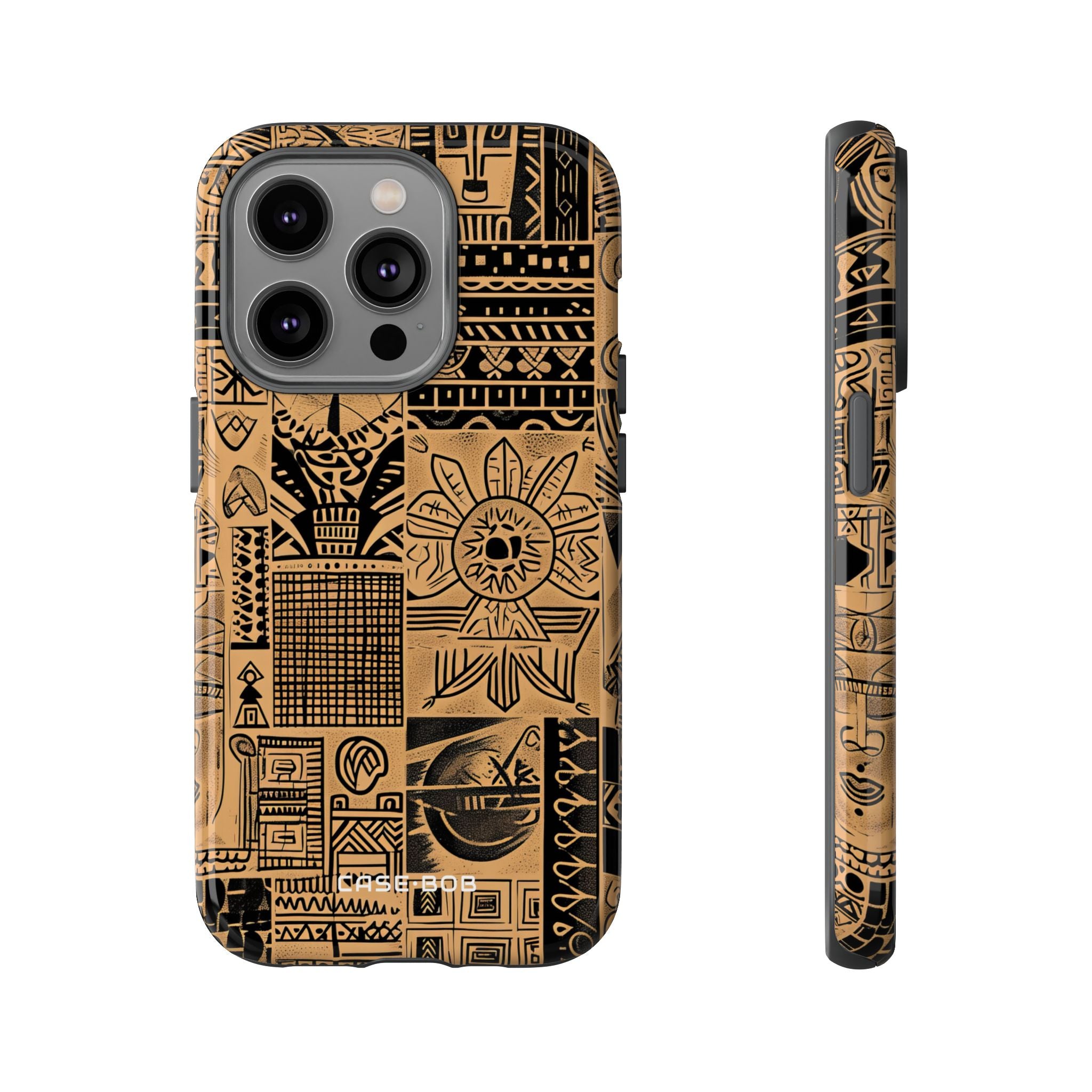 Tribal Faces iPhone 14 Pro Case - Tough
