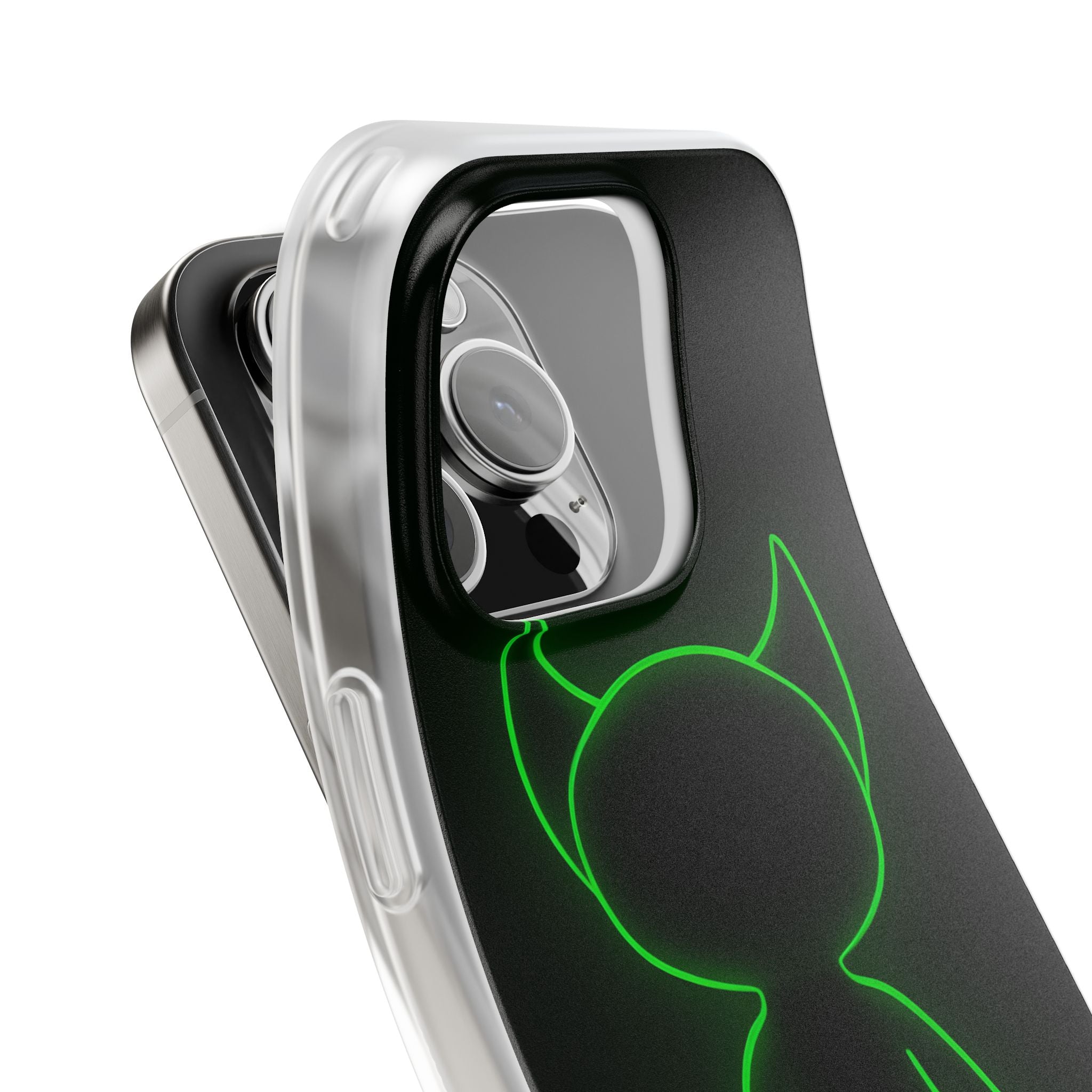 Neon Horned Glow iPhone 16 Pro Case - Soft
