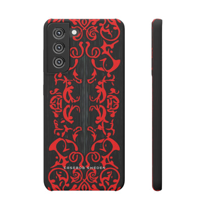 Gothic Crimson Symmetry Samsung S21 - Slim Phone Case