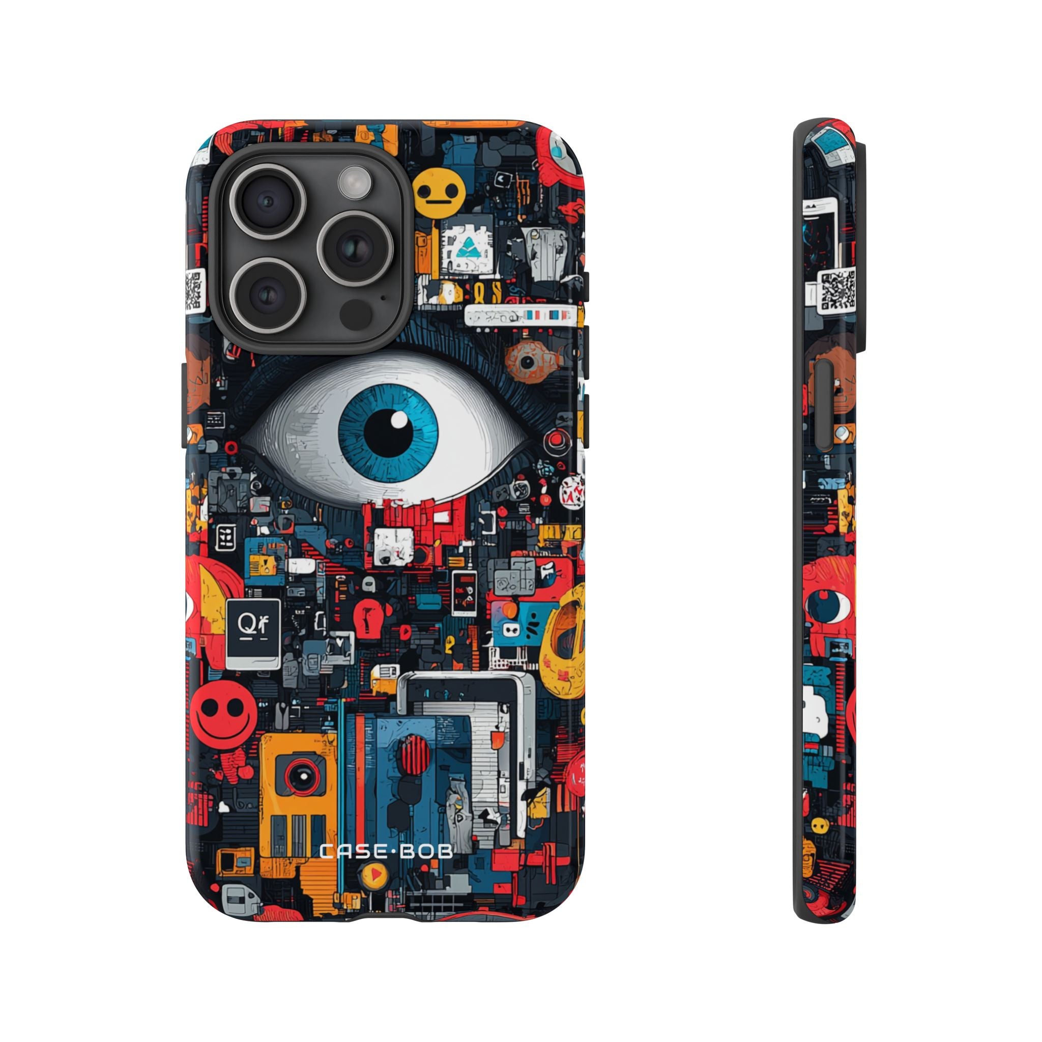 Digital Eye Blue iPhone 15 Pro Max Case - Tough
