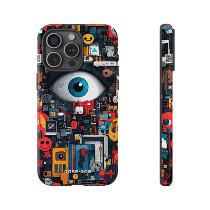Digital Eye Blue iPhone 15 Pro Max Case - Tough