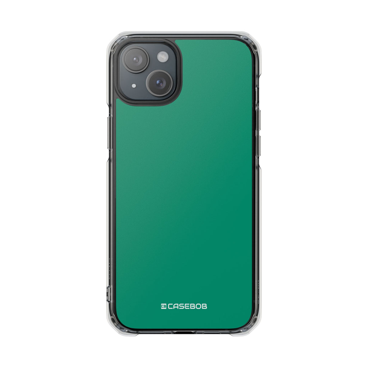 Emerald Green Shade | Phone Case for iPhone (Clear Impact Case - Magnetic)