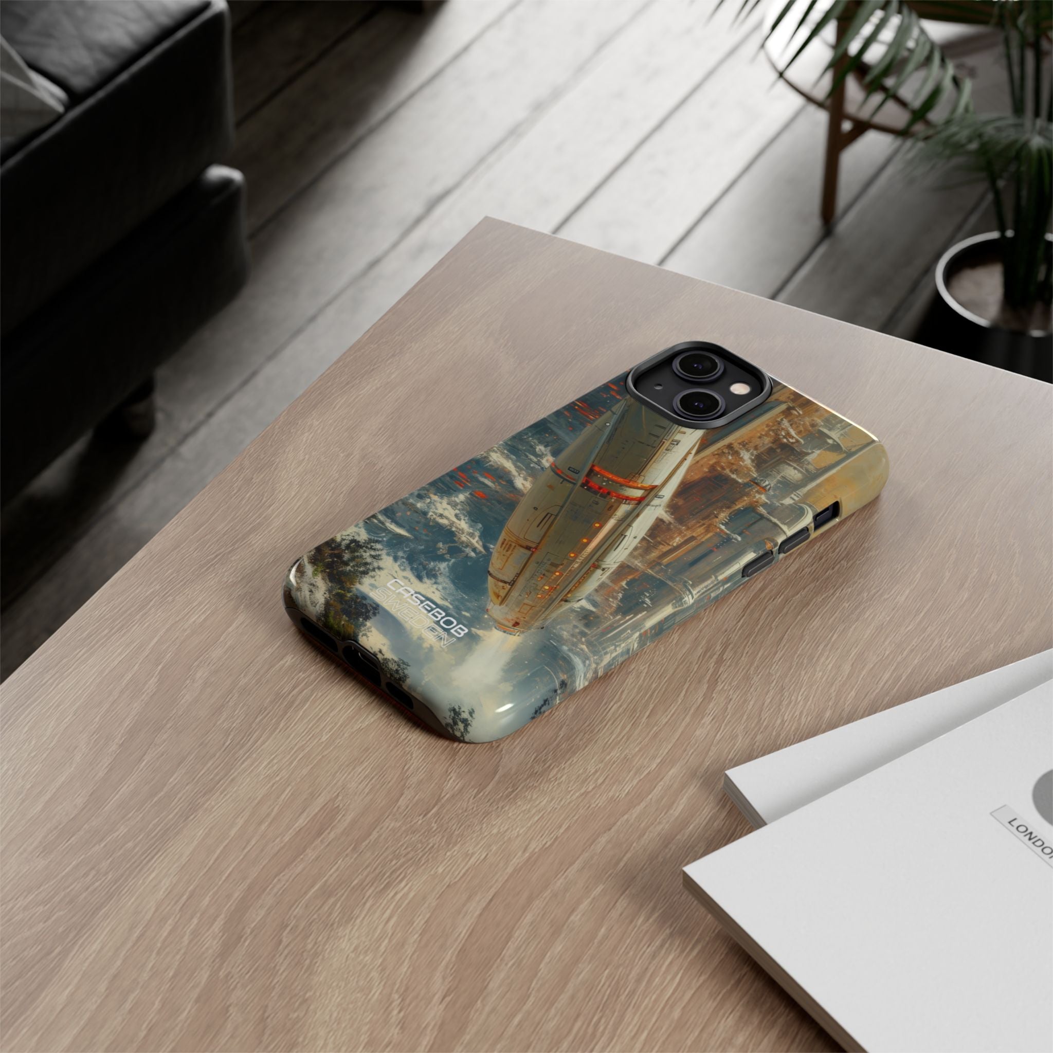 Futuristic Forest Voyage iPhone 14 - Tough