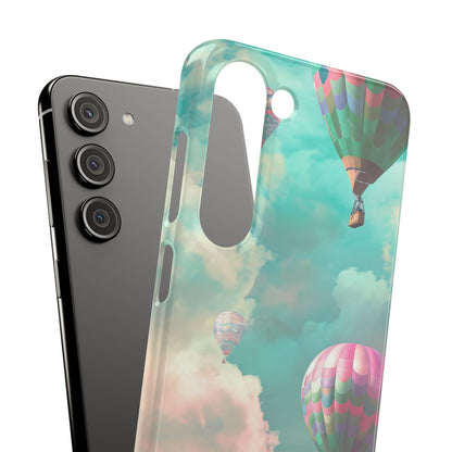 Pastel Balloon Adventure - Slim Samsung S23 Phone Case