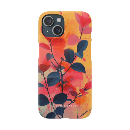 Vivid Floral Harmony iPhone 15 - Slim Phone Case