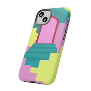 Vector Illustration of Stairs - Protective Phone Case