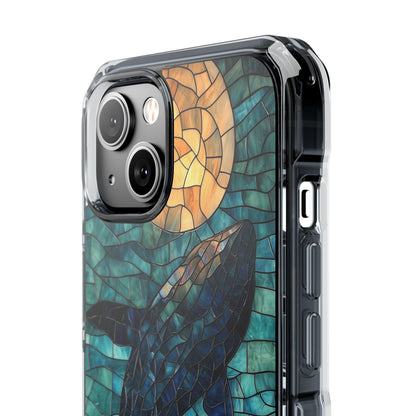 Whale Dives Upward iPhone Case - Impact