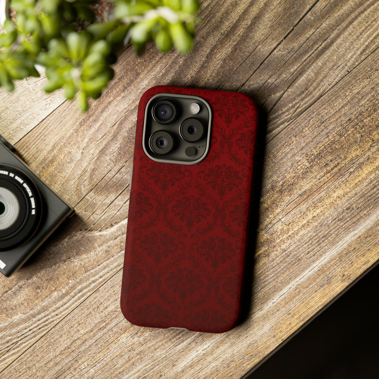 Dark Red Wallpaper - Protective Phone Case