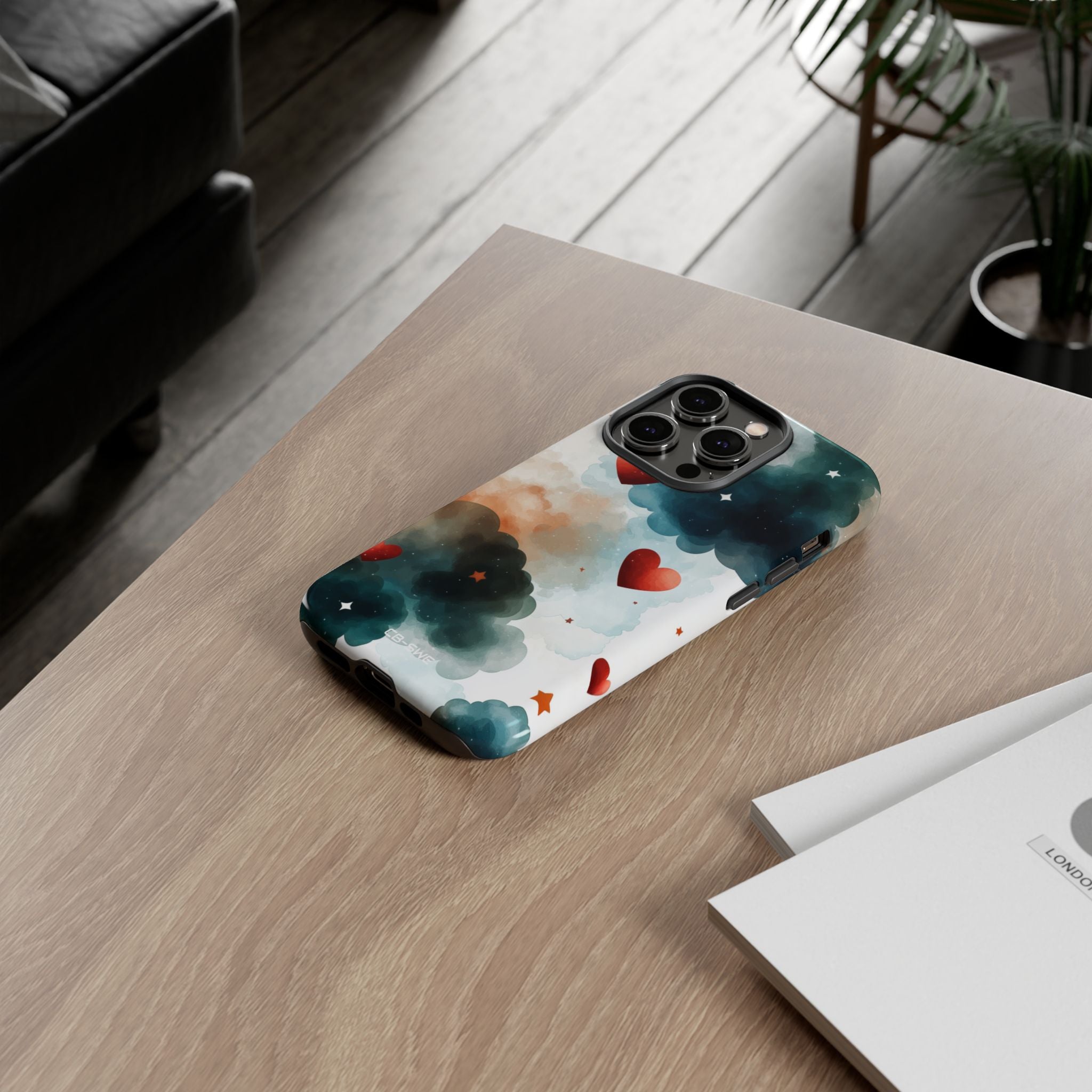 Floating Hearts Dance - iPhone Case