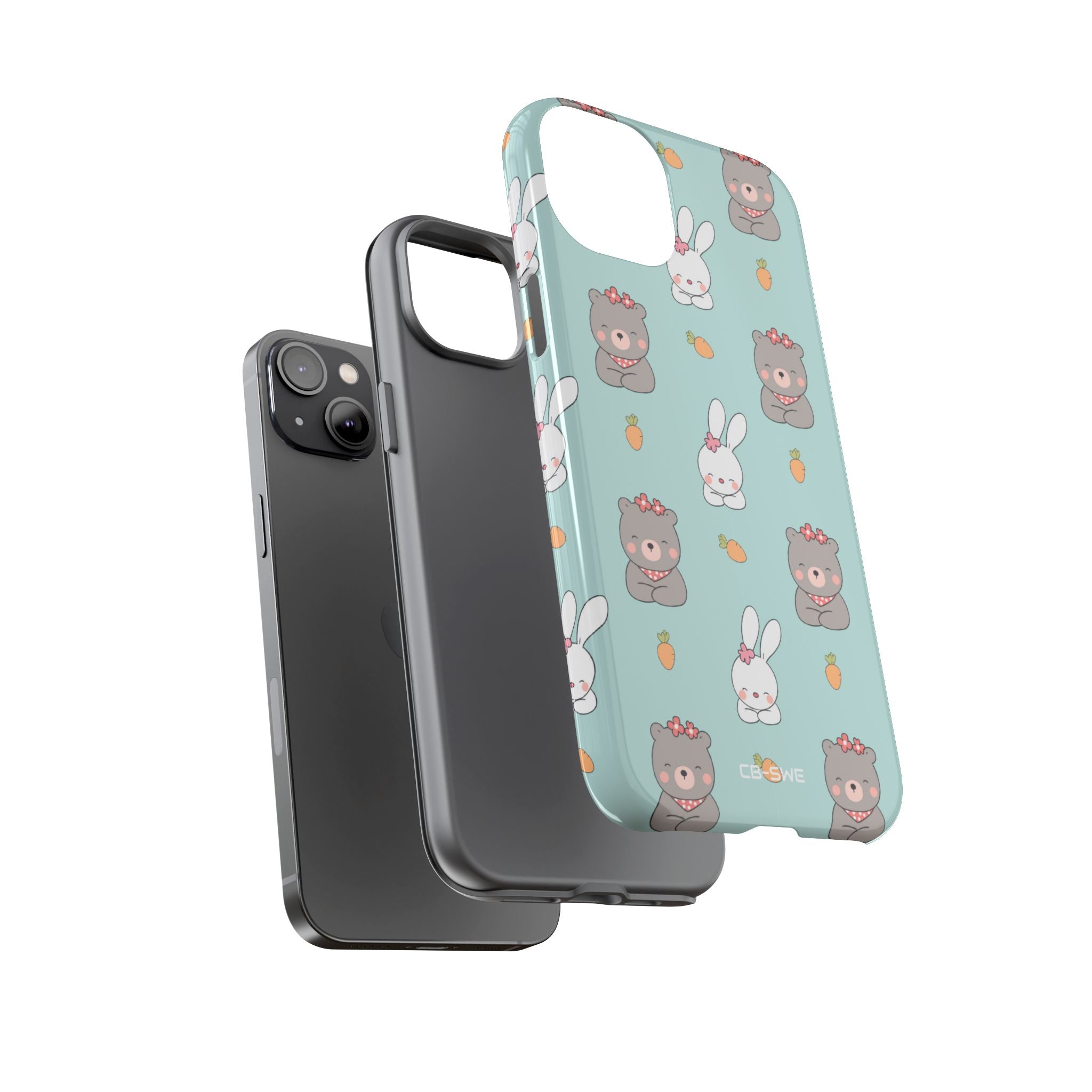 Bunnies Gather Carrots - iPhone Case