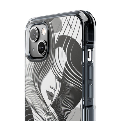 Orange Wave Motion iPhone 14 - Impact Clear+