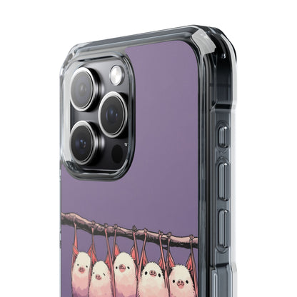 Bats Hang Playfully iPhone Case - Impact