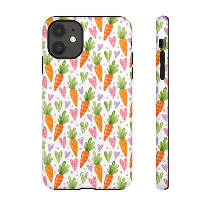 Carrots Embrace Hearts - iPhone Case