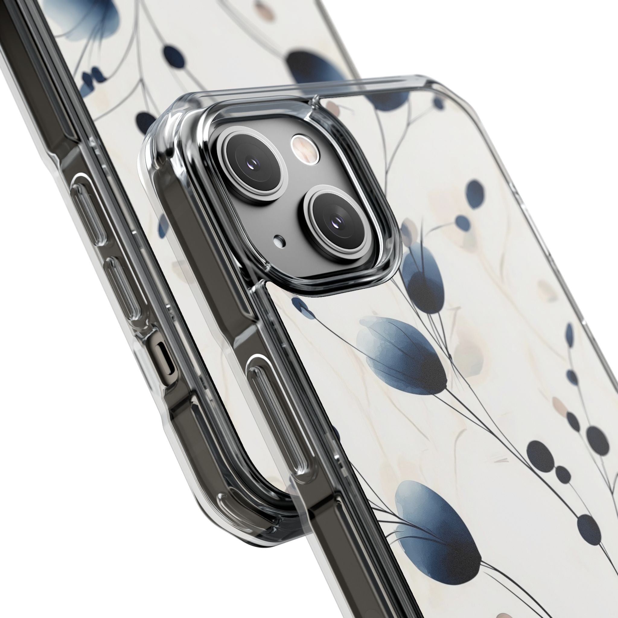 Floral Harmony Blue iPhone Case - Impact