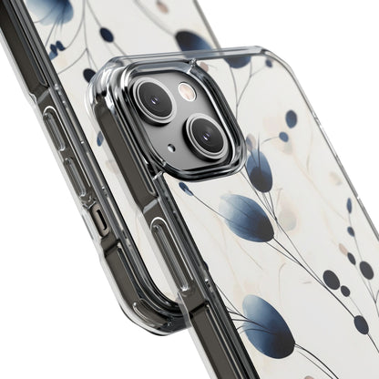 Floral Harmony Blue iPhone Case - Impact