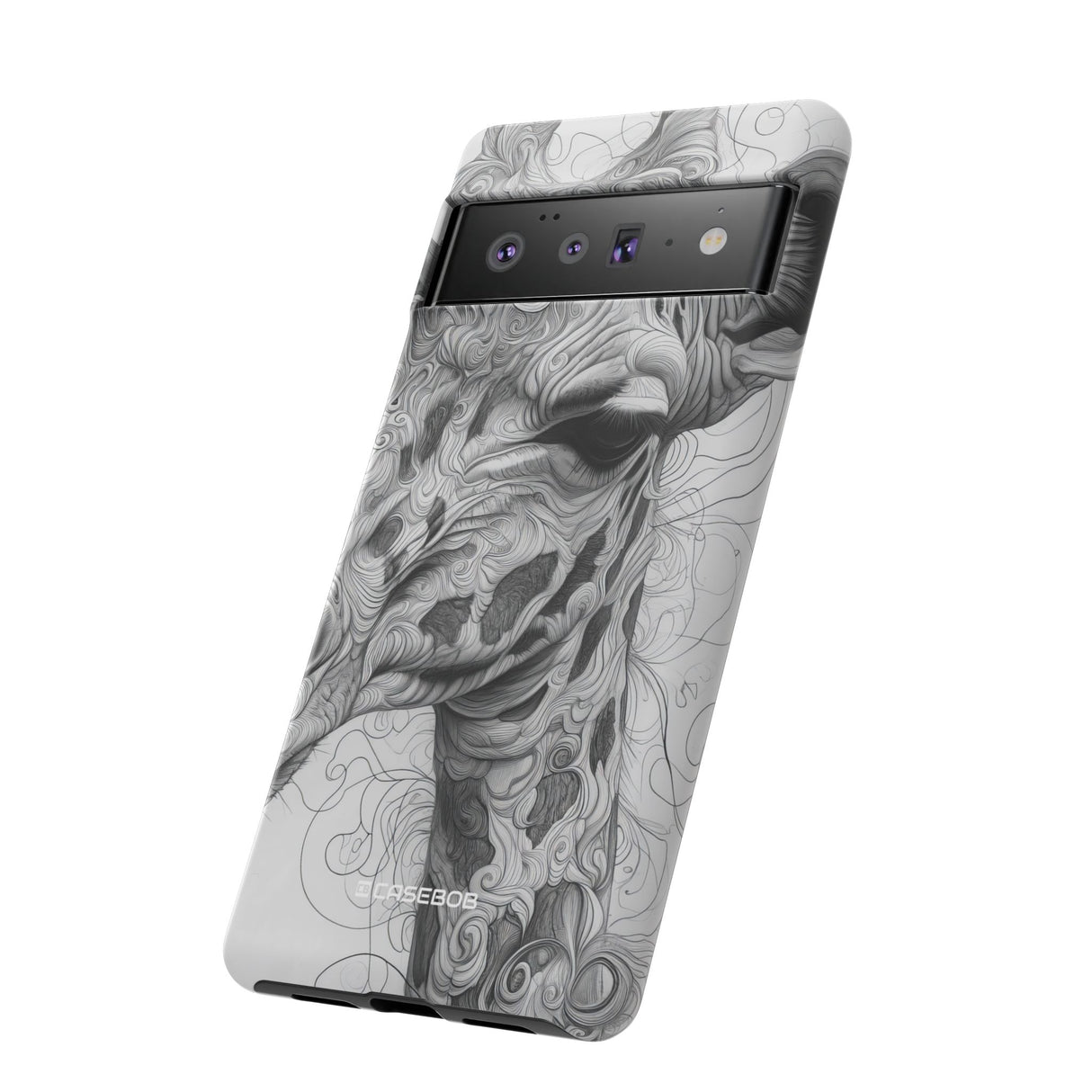 Monochrome Giraffe | Protective Phone Case for Google Pixel