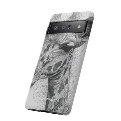 Monochrome Giraffe - Phone Case for Google Pixel