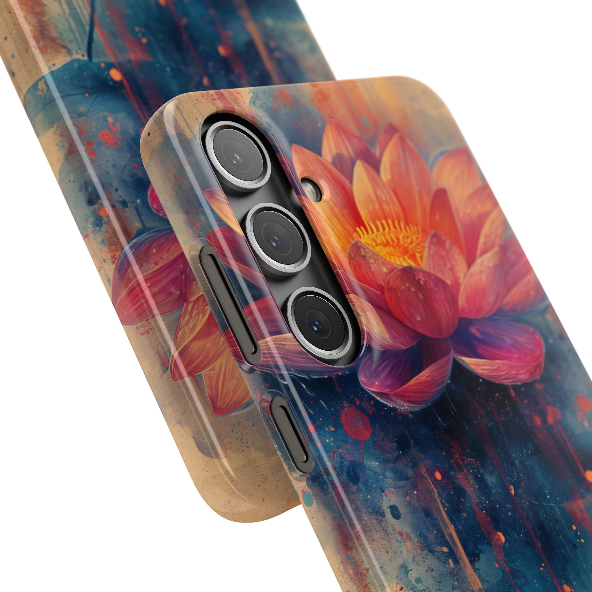 Lotus Blossom Art - Slim Samsung S24 Phone Case